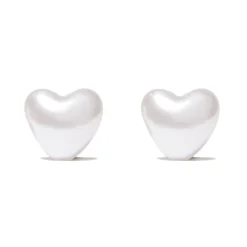 Pearl Heart Studs