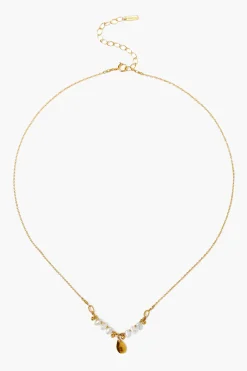 Pearl Tear Drop Pendent Necklace