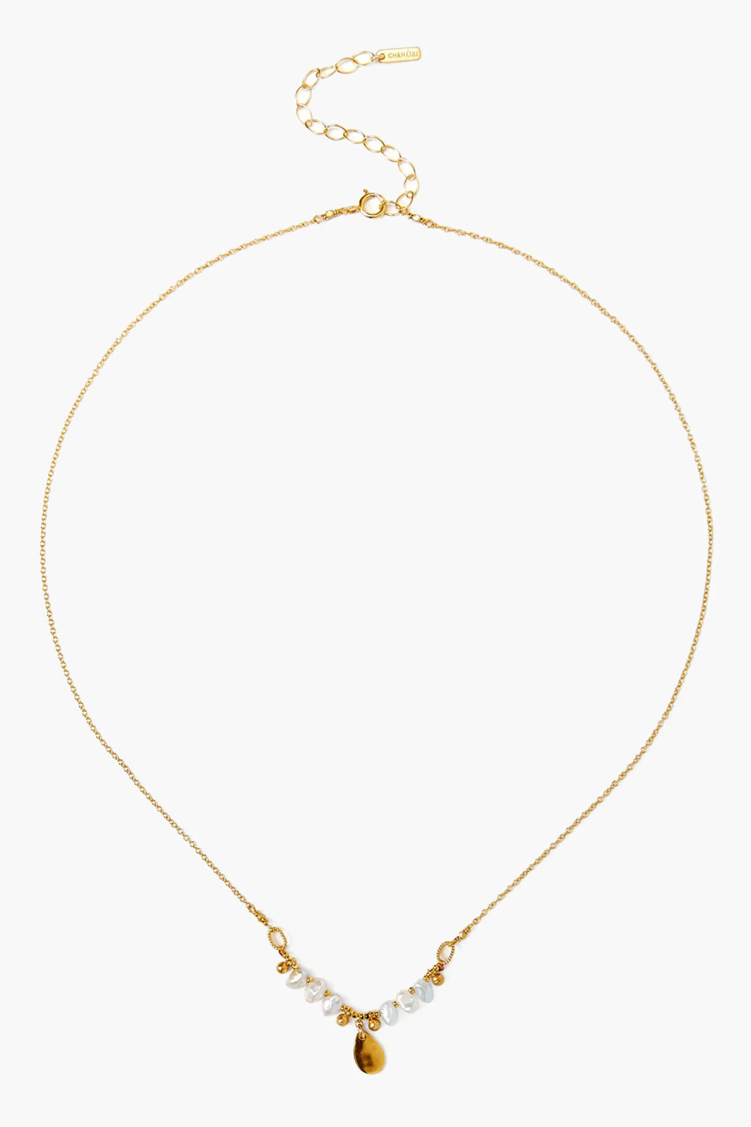 Pearl Tear Drop Pendent Necklace