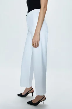 Penny Crop High Rise Wide Leg - Blizzard