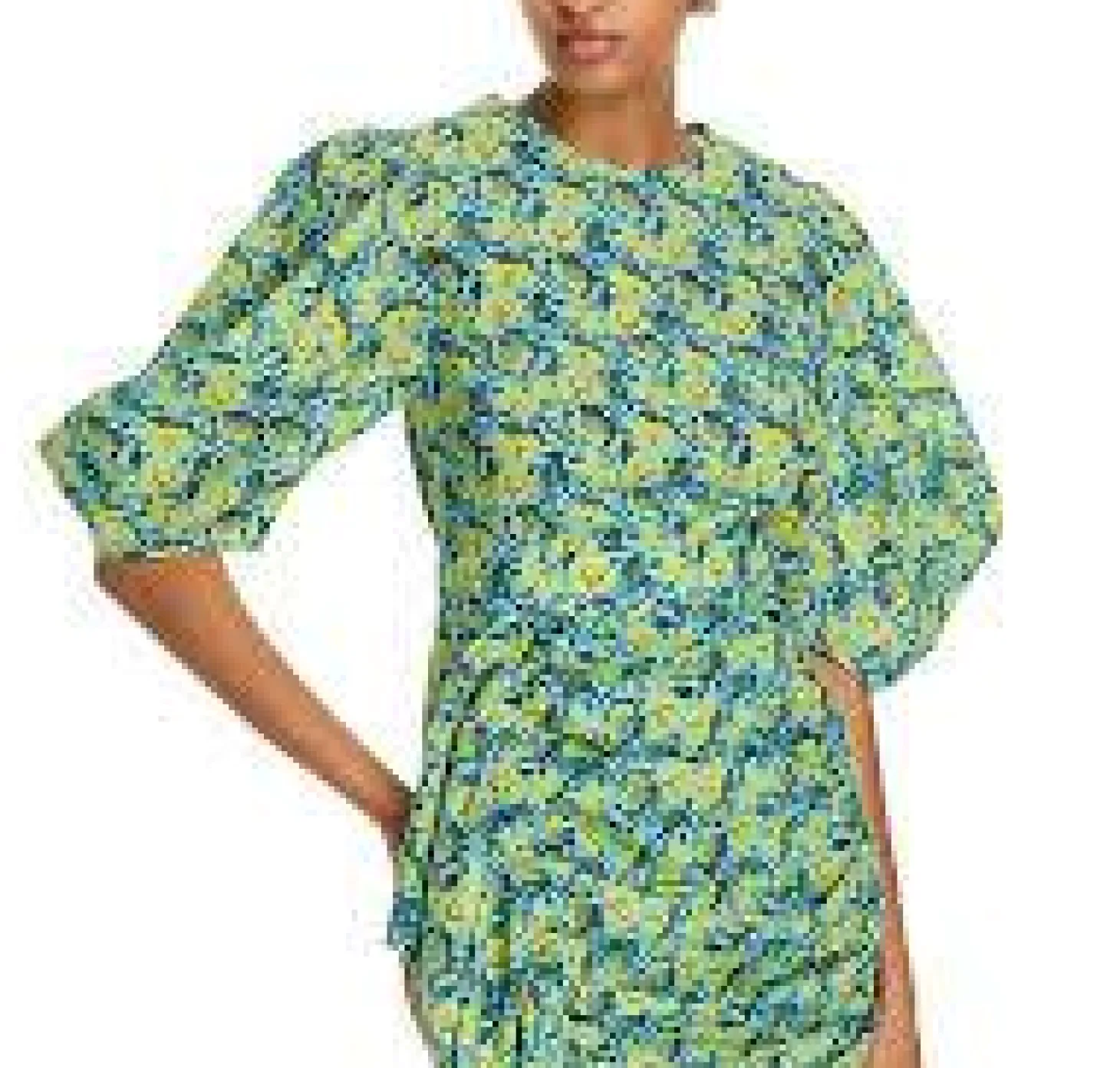 Pia Dress~ Blue Rio Floral