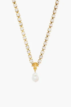 Pippa Chocker Necklace ~ White Pearl