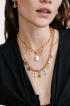 Pippa Chocker Necklace ~ White Pearl
