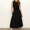 Poplin Prarie Skirt ~ Black