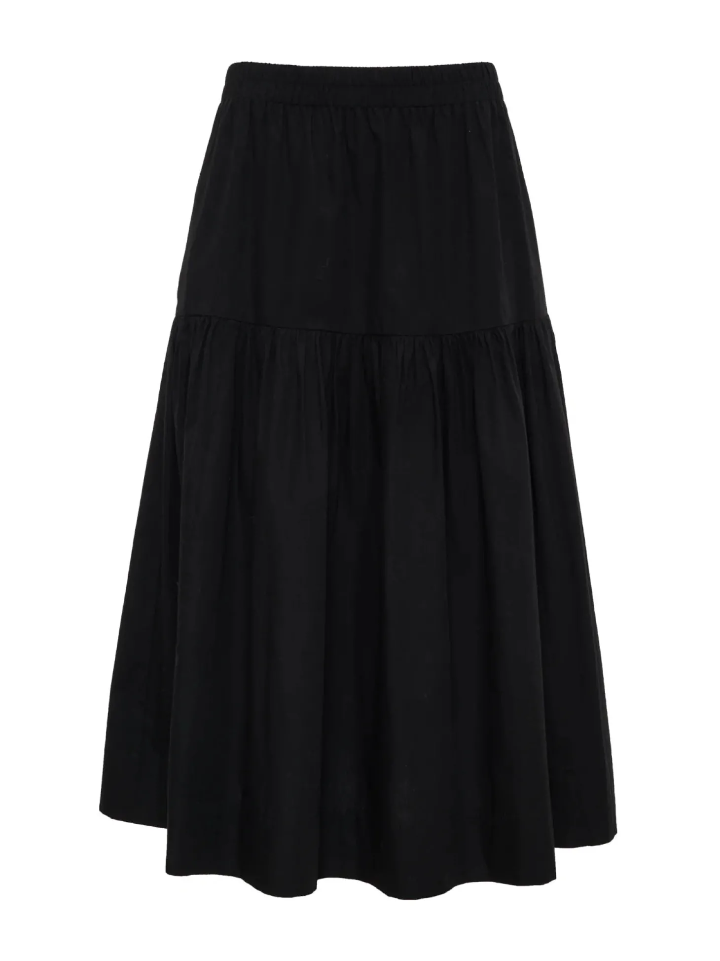 Poplin Prarie Skirt ~ Black