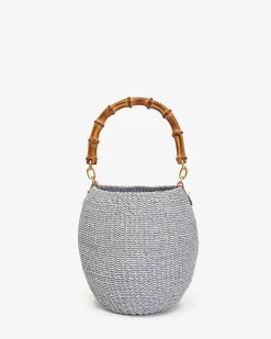 Pot De Miel w/ Bamboo Handle ~ Powder Blue