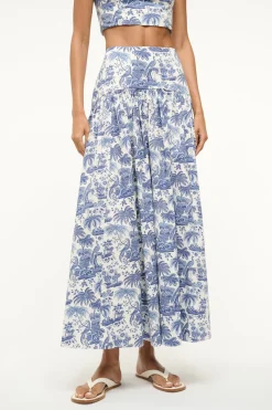 Procida Skirt ~ Blue Toile
