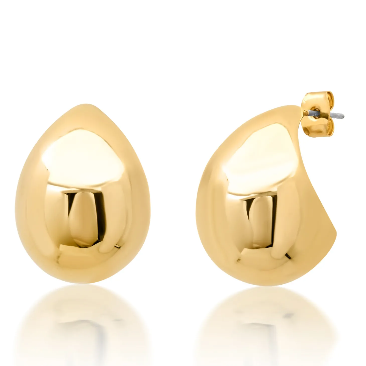 Puffy Teardrop Earrings
