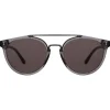 Puglia Sunglasses ~ Mercury/Gunmetal/Grey Flat