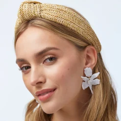 Raffia Knotted Headband ~ Natural