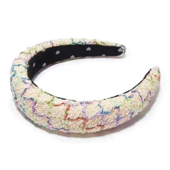 Rafia Alice Headband ~ Mermaid Rainbow