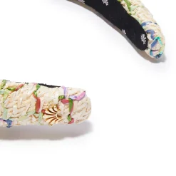 Rafia Alice Headband ~ Mermaid Rainbow