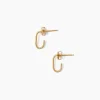 Rhodes Hoop Earring Yellow Gold
