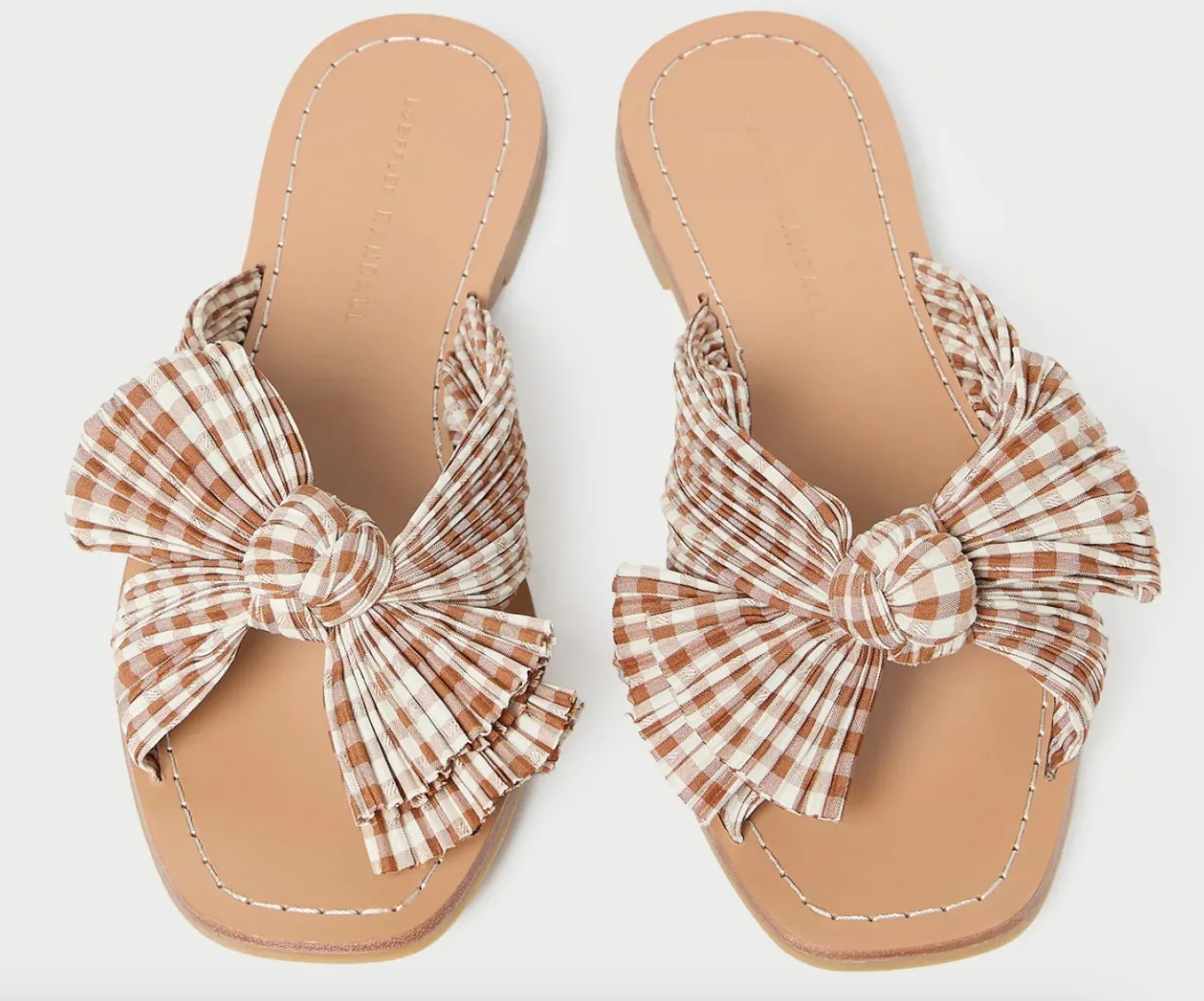 Rima Bow Sandal ~ Brown Gingham