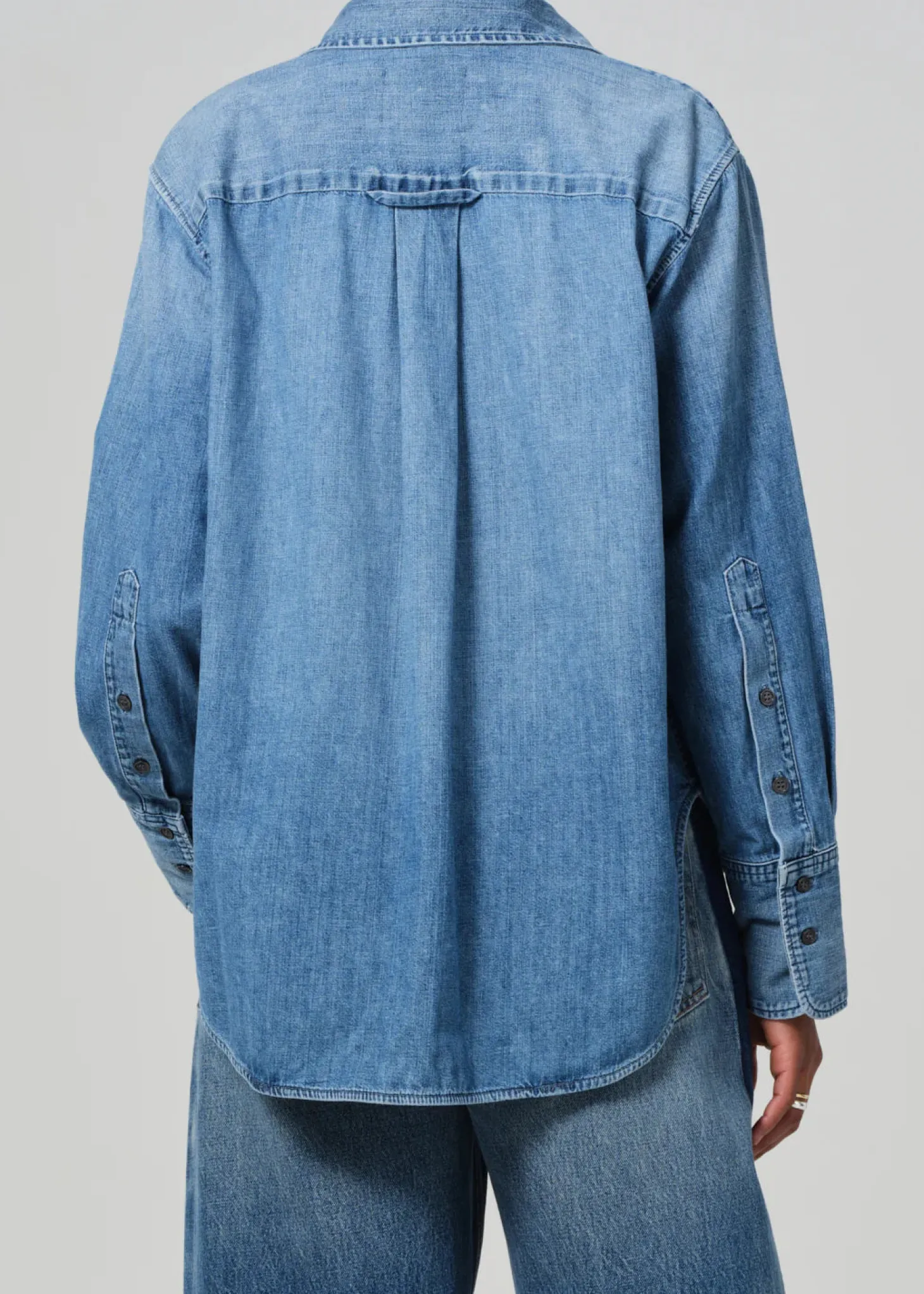 Ruffle Tuxedo Shirt in Alta