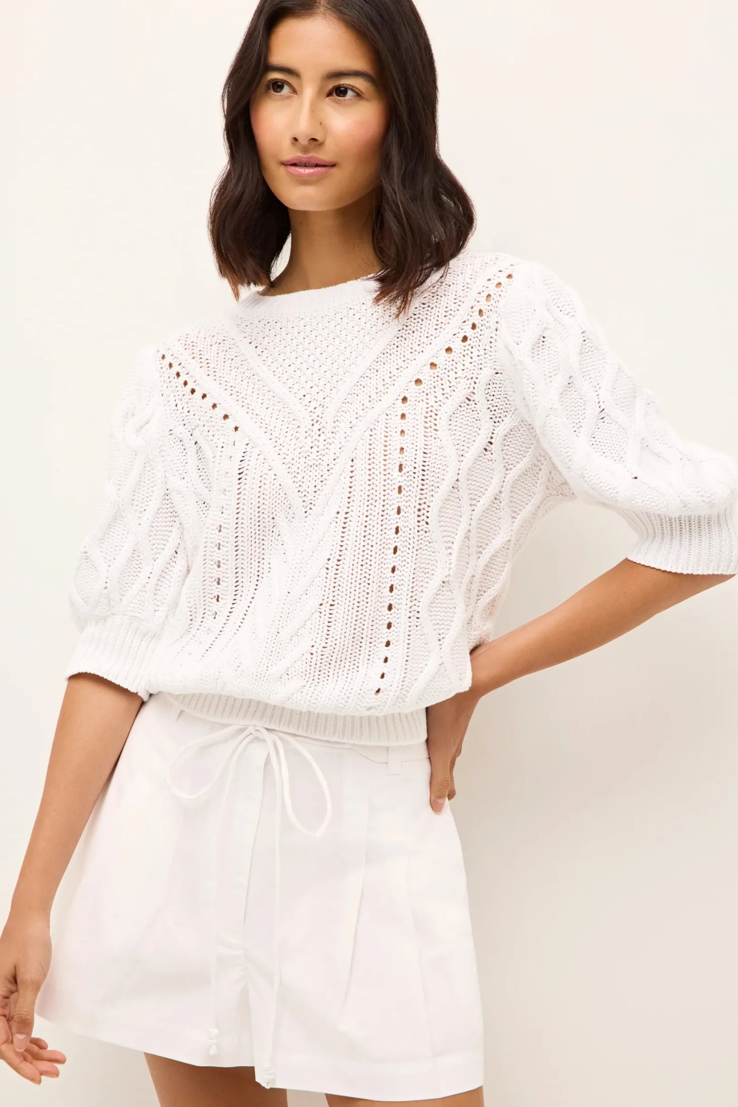 Sammie Sweater ~ White