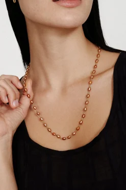 Santa Fe Necklace- Copper Pearl