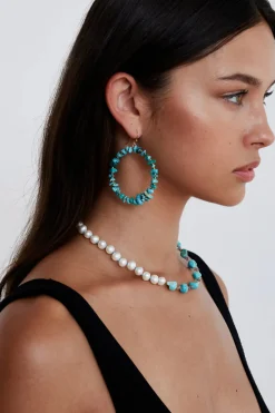Seychelles Hoops ~ Turquoise