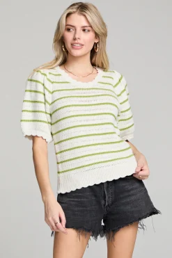 Short Sleeve Sweater ~ Fern