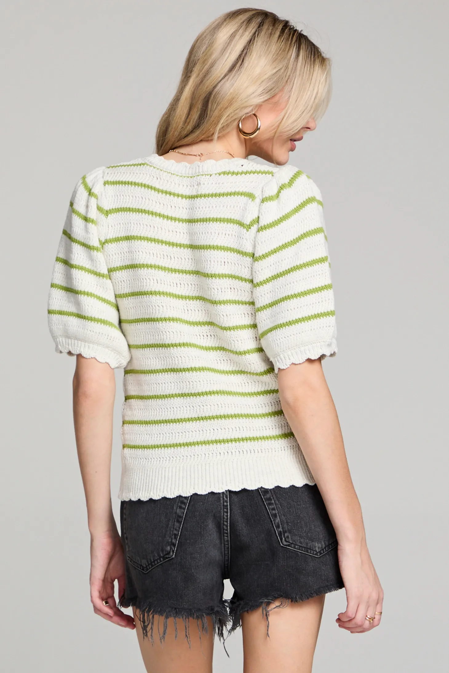 Short Sleeve Sweater ~ Fern
