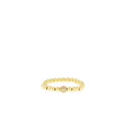 Single Pave Stretch Ring