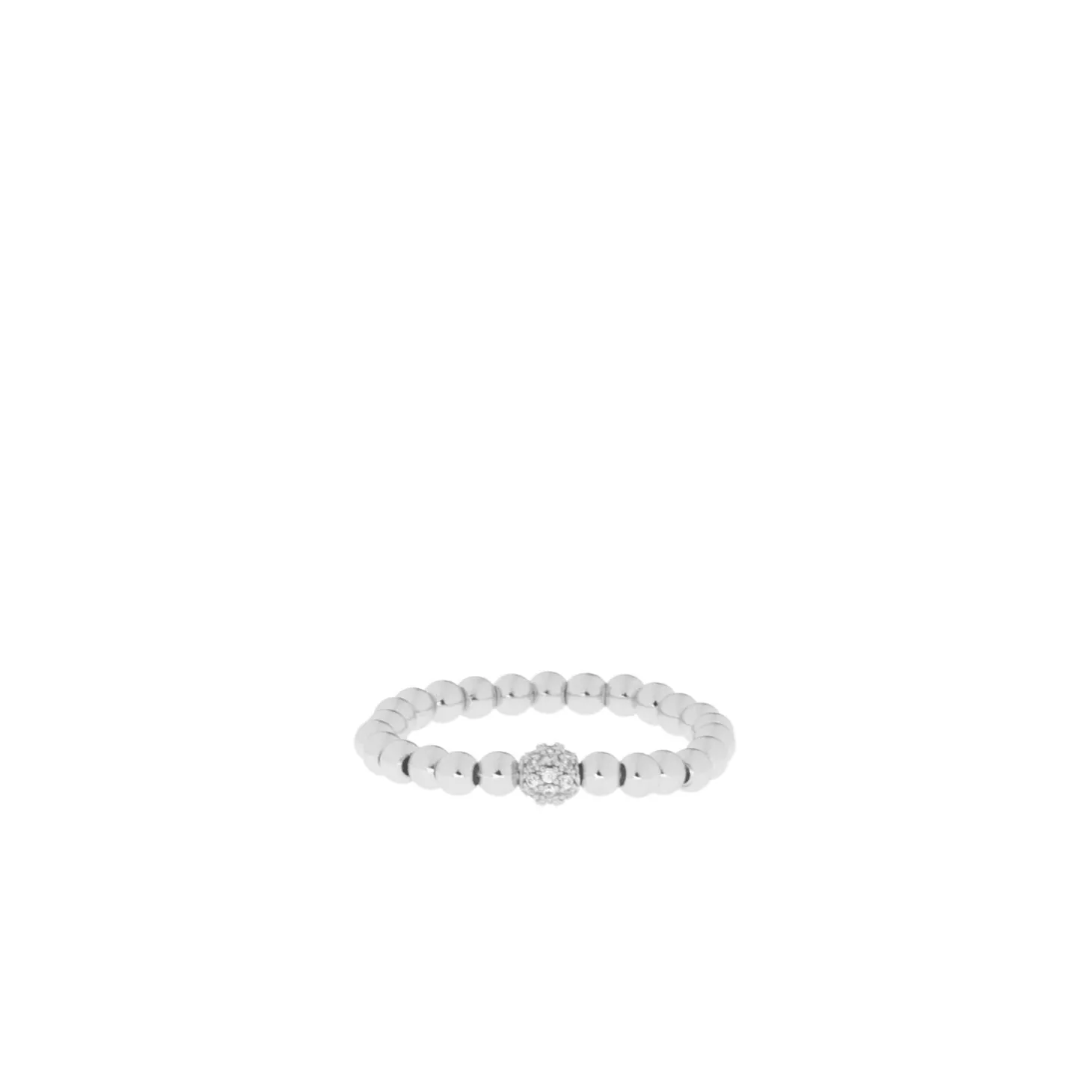 Single Pave Stretch Ring