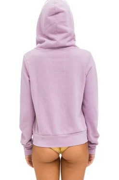 5 Stripe Hoodie ~ Mauve / Pink / Green