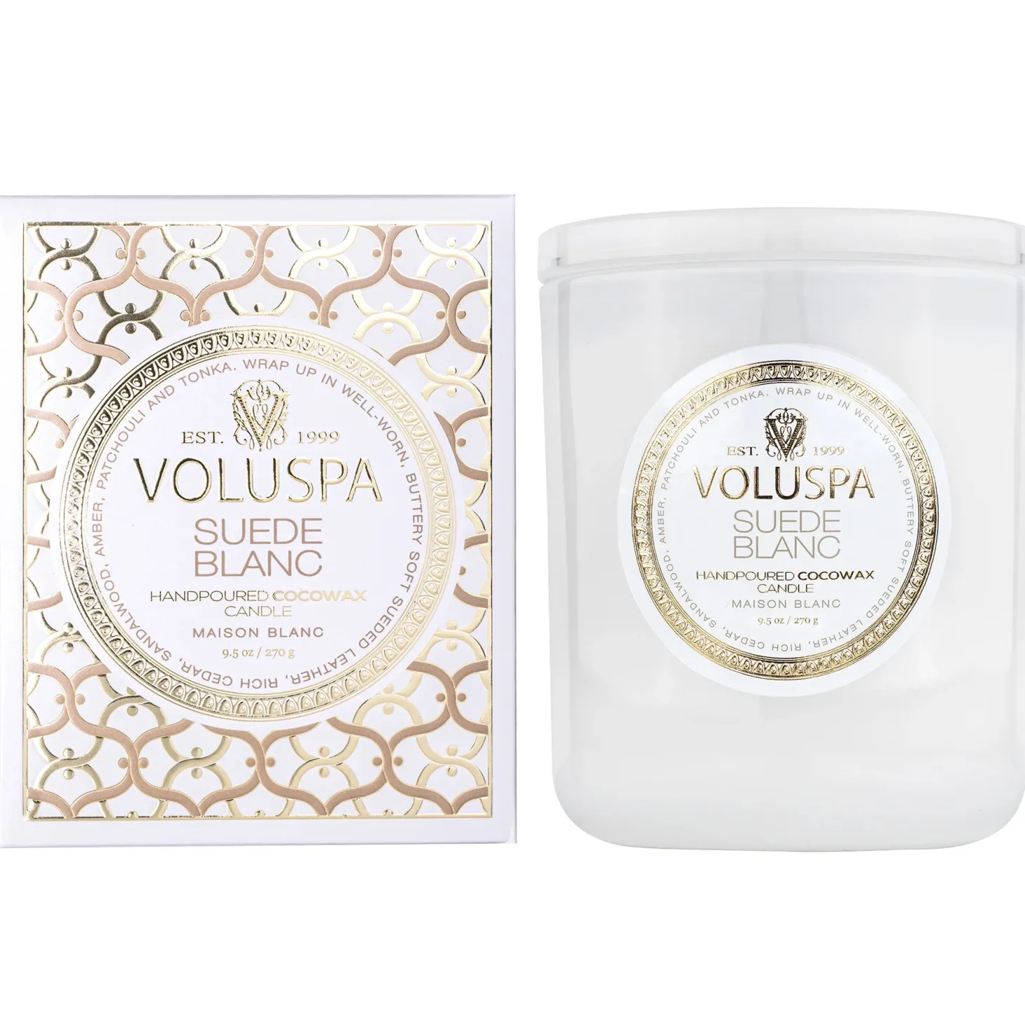 Suede Blanc Classic Candle