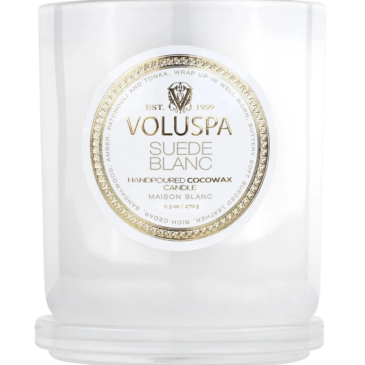 Suede Blanc Classic Candle