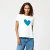Suke Imperfect Heart Tee ~ Mid Blue