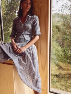 Summer Midi Skirt ~ Picnic Check
