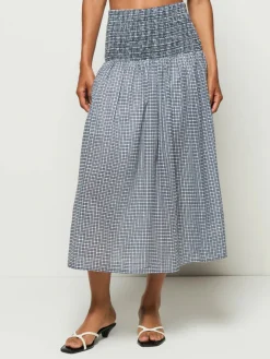 Summer Midi Skirt ~ Picnic Check