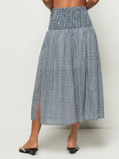Summer Midi Skirt ~ Picnic Check