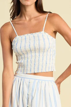 Summer Top ~ Cerulean Stripe
