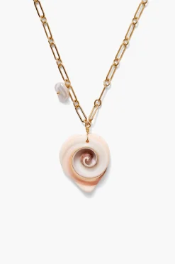 Swirl Mother Of Pearl Necklace