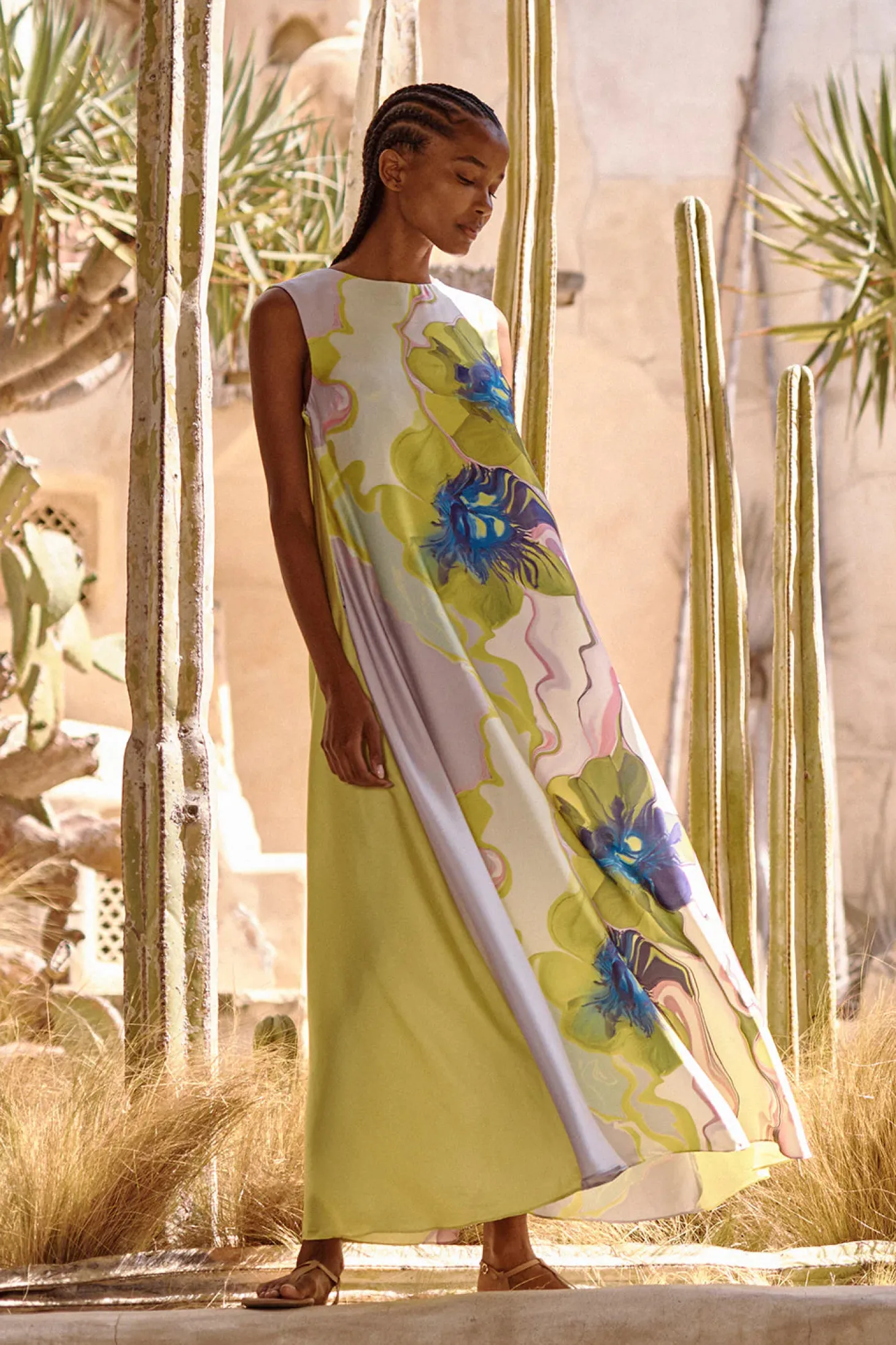 Sylvie Dress ~ Marble Flora
