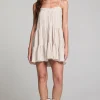 Tank Mini Dress ~ Almond Taupe Horizon