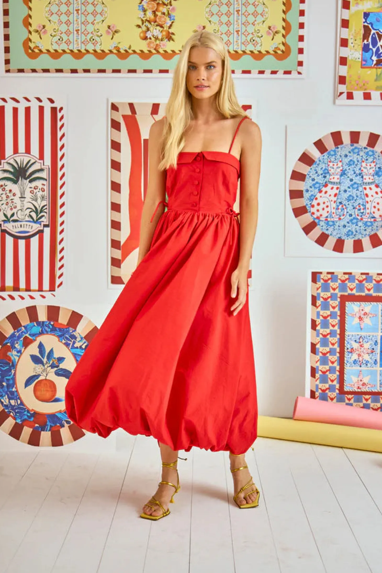 Taryn Dress ~ True Red