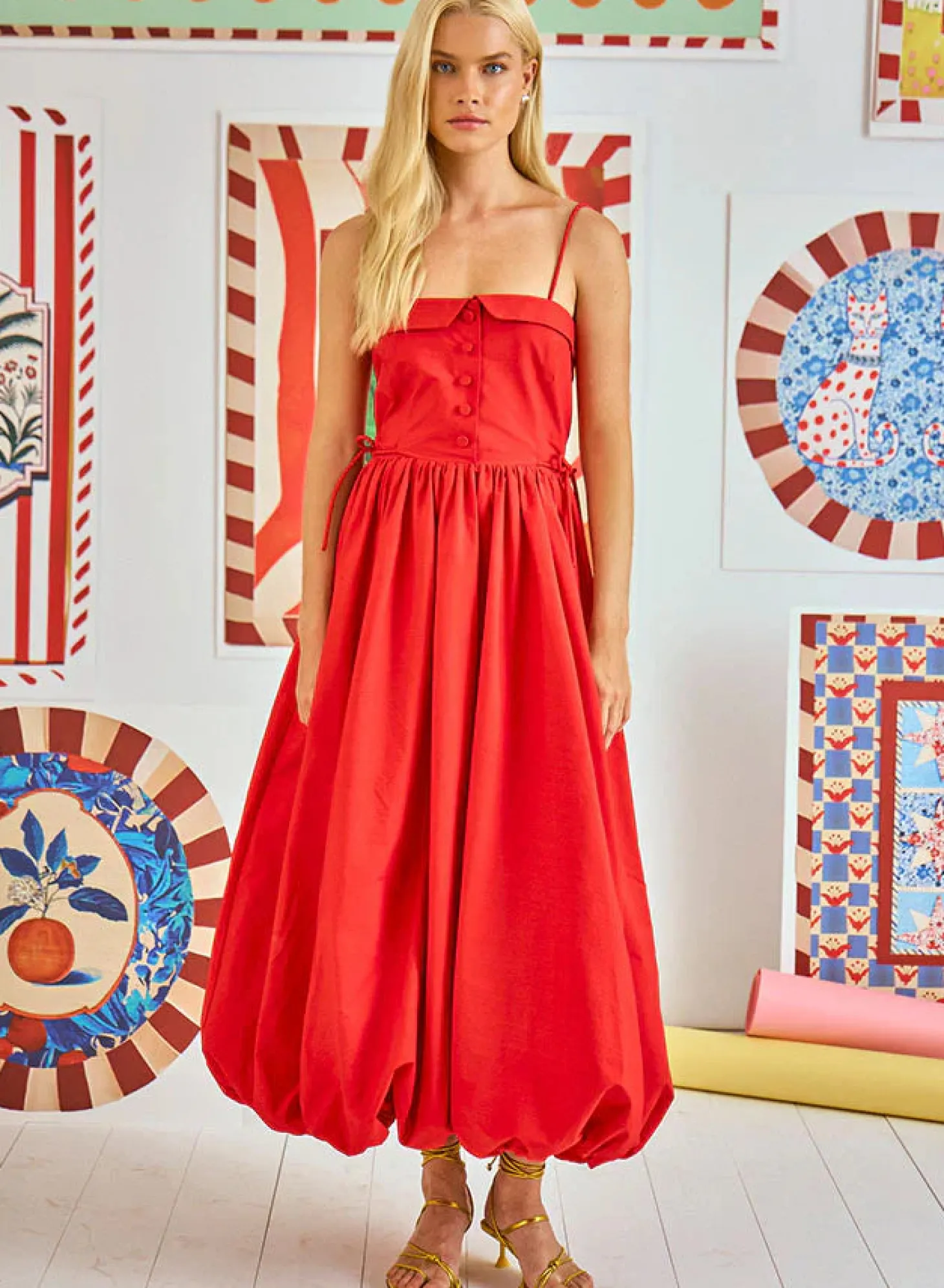 Taryn Dress ~ True Red