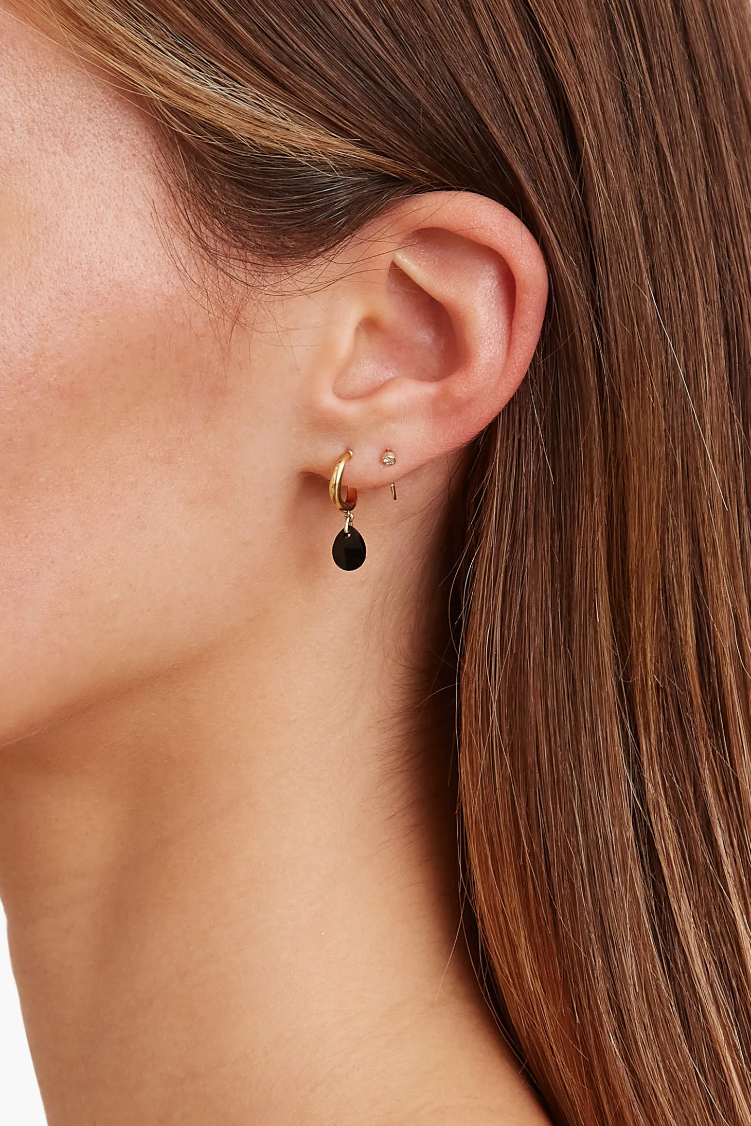Tear Drop Huggie Hoops