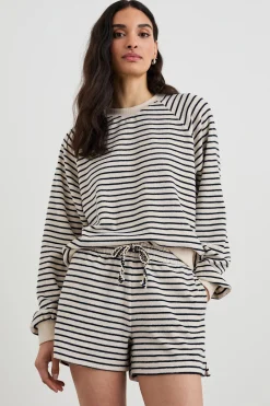 Teddy Short ~ Sailor Stripe Terry Towel
