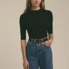 The Amelia Crewneck Top ~ Black