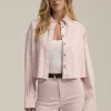 The Crop Ex-Boyfriend Shirt ~ Pale Pink