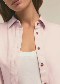 The Crop Ex-Boyfriend Shirt ~ Pale Pink