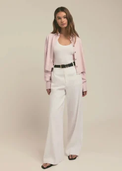The Crop Ex-Boyfriend Shirt ~ Pale Pink