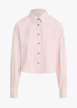 The Crop Ex-Boyfriend Shirt ~ Pale Pink