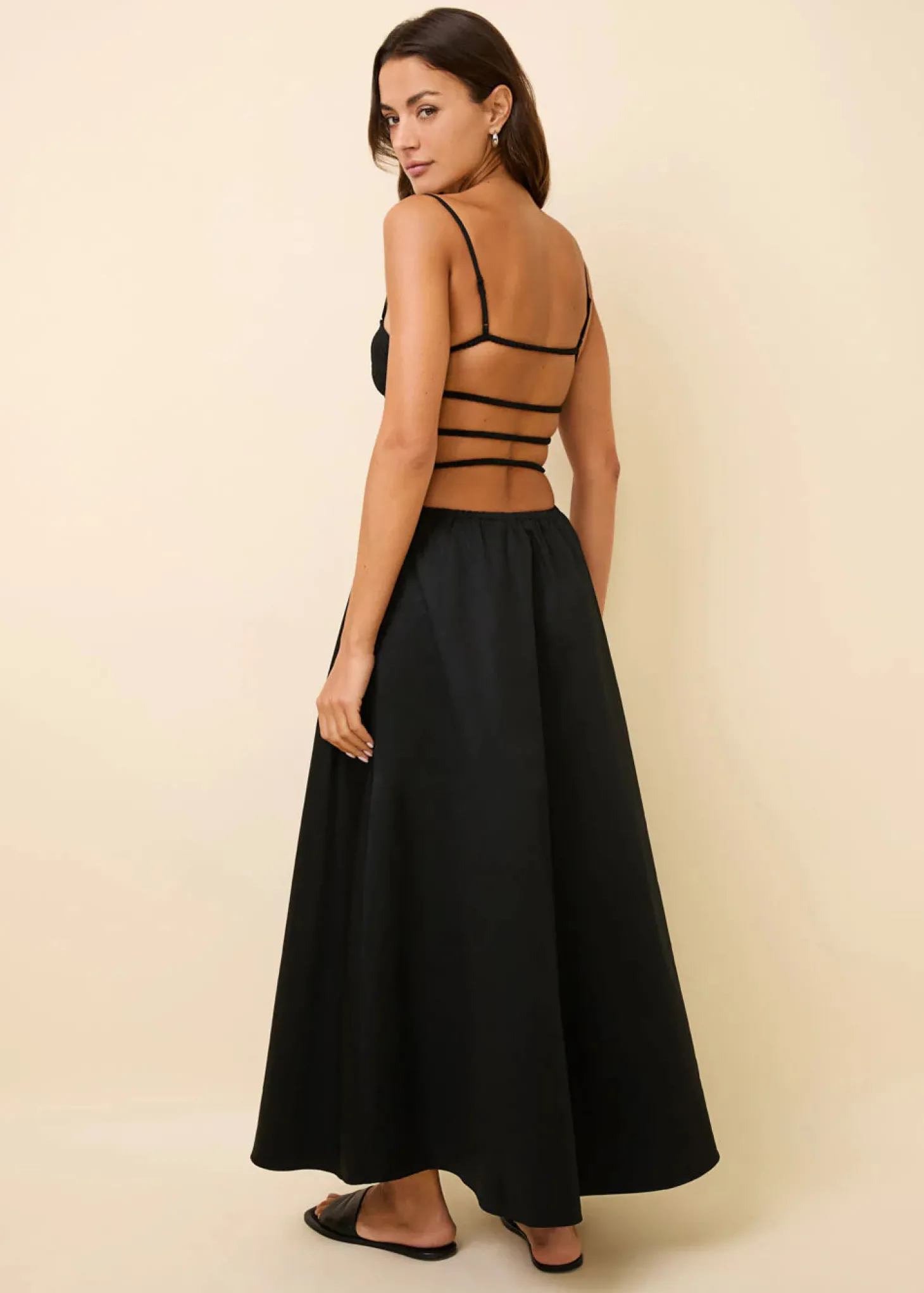The Delta Midi Dress ~ Noir