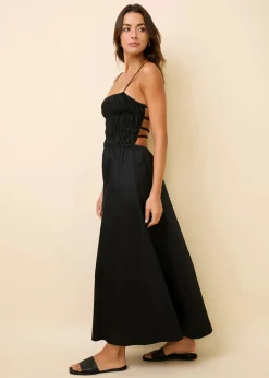 The Delta Midi Dress ~ Noir