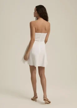 The Favorite Mini Linen Dress ~ White