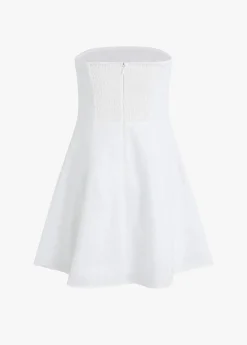 The Favorite Mini Linen Dress ~ White